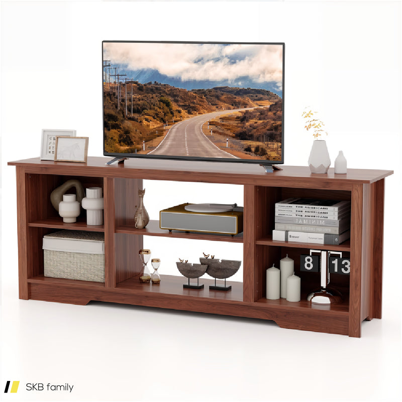 70-Inch Tv Stand For Up To 75&Quot; Flat Screen Tvs With Adjustable Shelves 240615-229345