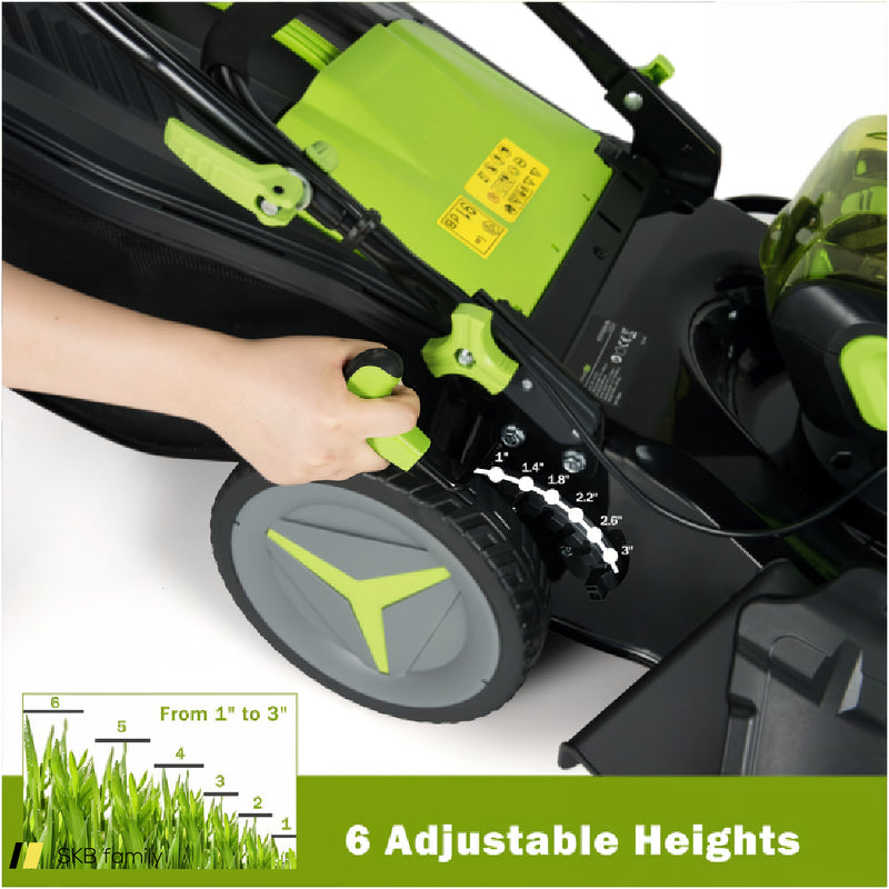 40v 18 Inch Brushless Cordless Push Lawn Mower 4.0ah Batteries And 2 Chargers 240615-229349