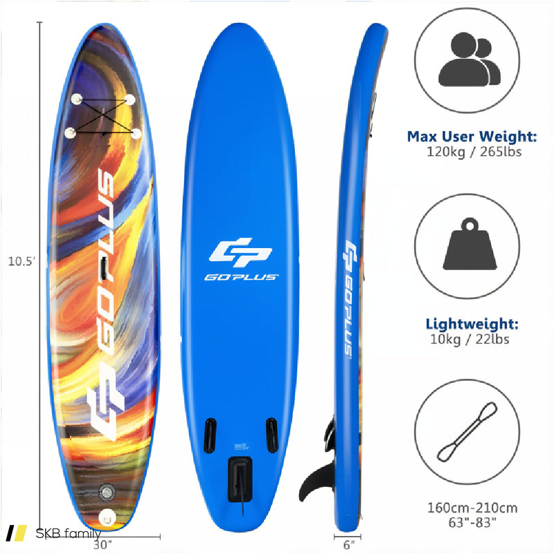 Inflatable Stand Up Paddle Board With Backpack Aluminum Paddle Pump 240615-229366