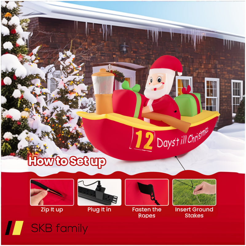 7 Feet Long Christmas Inflatables With Navigation Light 240615-229369