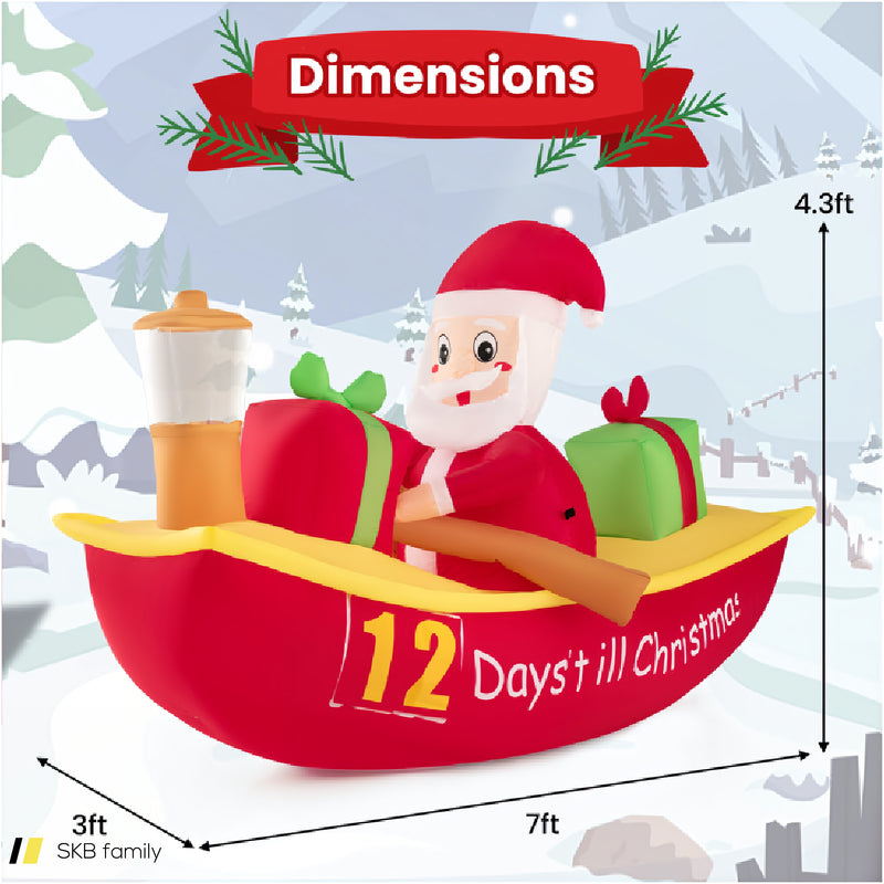 7 Feet Long Christmas Inflatables With Navigation Light 240615-229369