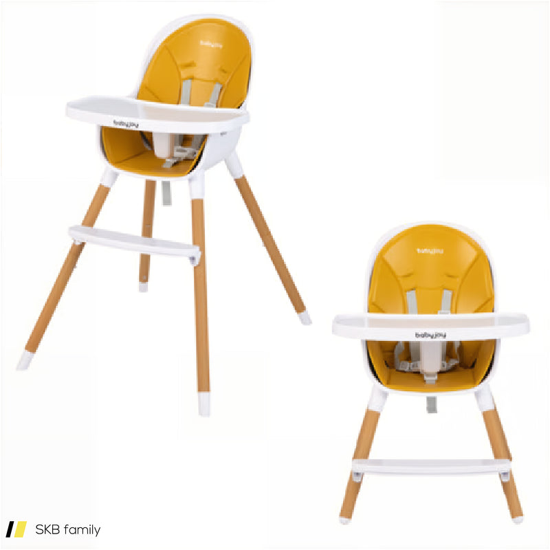 4-In-1 Convertible Baby High Chair Infant Feeding Chair With Adjustable Tray 240615-229371