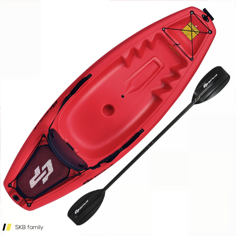 6 Feet Youth Kids Kayak With Bonus Paddle And Folding Backrest For Kid Over 5 240615-229396