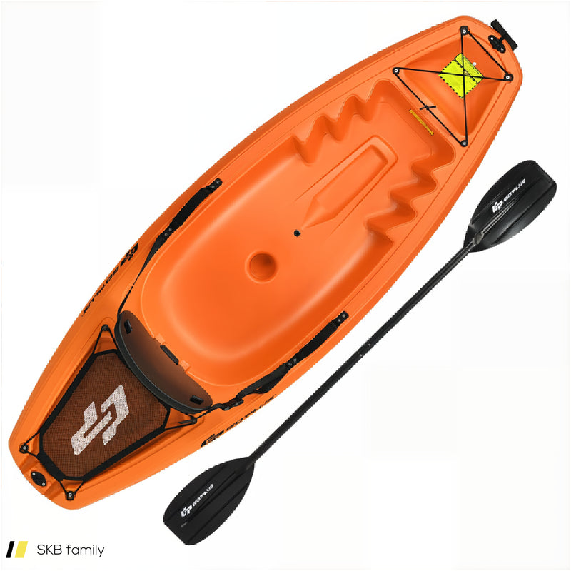 6 Feet Youth Kids Kayak With Bonus Paddle And Folding Backrest For Kid Over 5 240615-229396