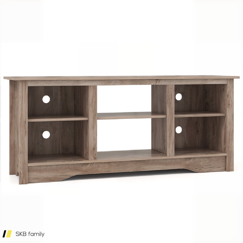 Tv Stand For Up To 65&Quot; Flat Screen Tvs With Adjustable Shelves For 18&Quot; Electric Fireplace (Not Included) 240615-229400