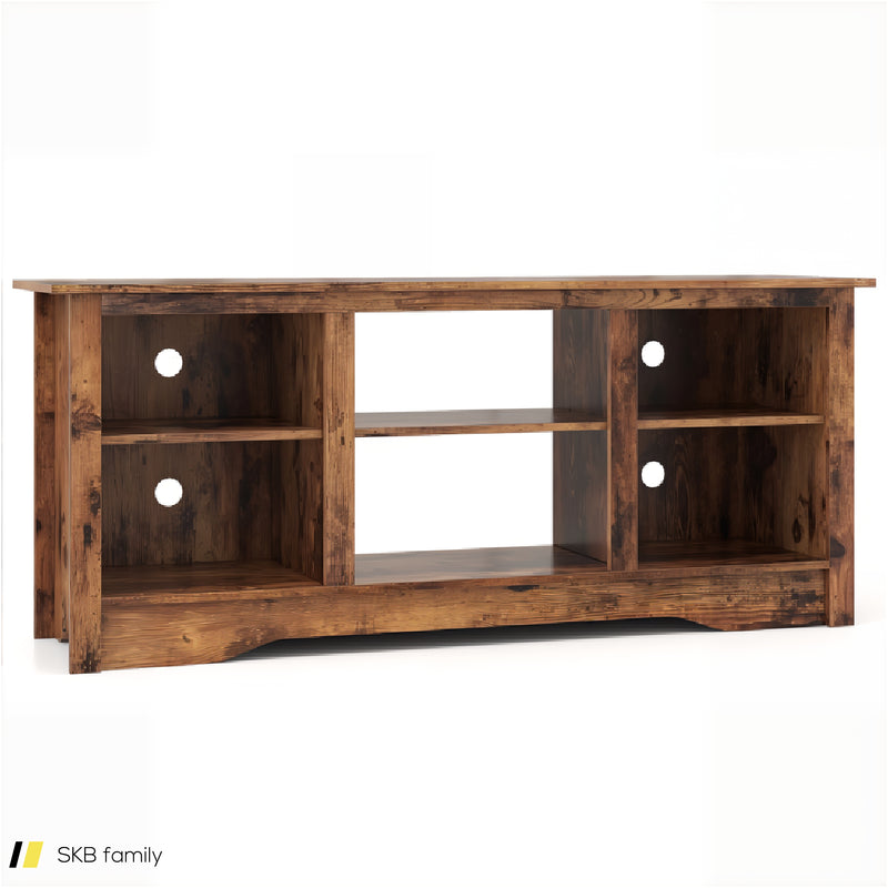 Tv Stand For Up To 65&Quot; Flat Screen Tvs With Adjustable Shelves For 18&Quot; Electric Fireplace (Not Included) 240615-229400