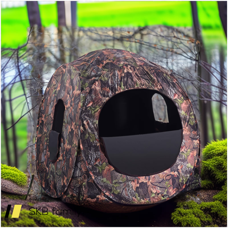 Portable Pop Up Ground Camo Blind Hunting Enclosure 240615-229401