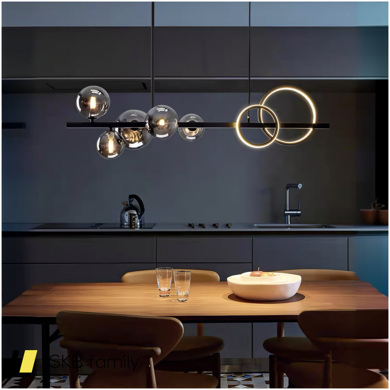 **Chandelier Modo Bubbles Black Long 240514-229975**"