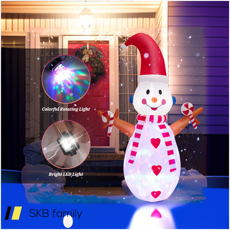 8 Feet Christmas Snowman Decoration Inflatable Xmas Decor 240615-230202