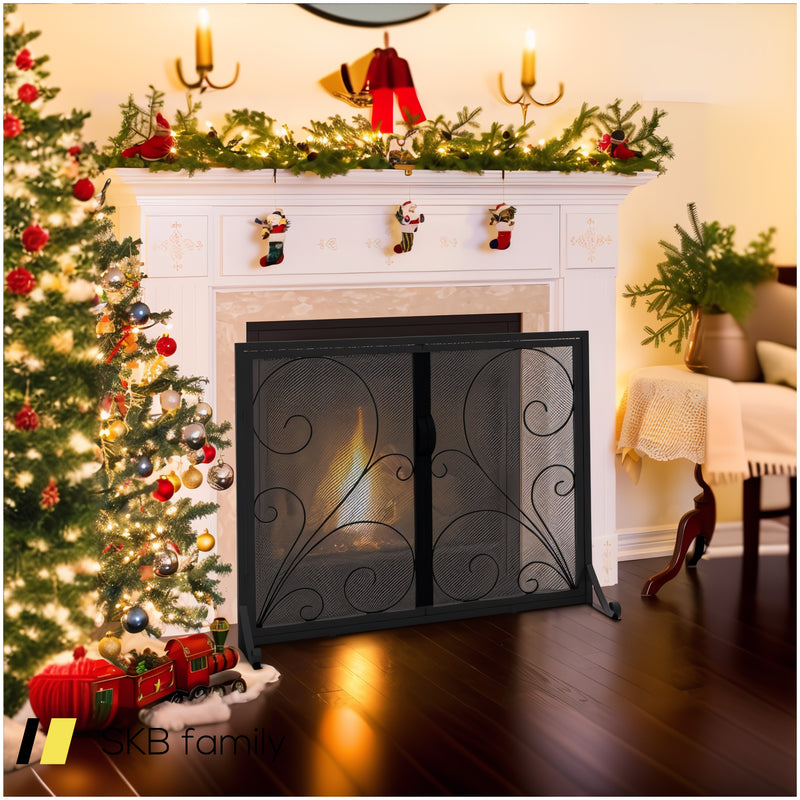 38 X 31 Inch Double Door Fireplace Screen 240515-230762