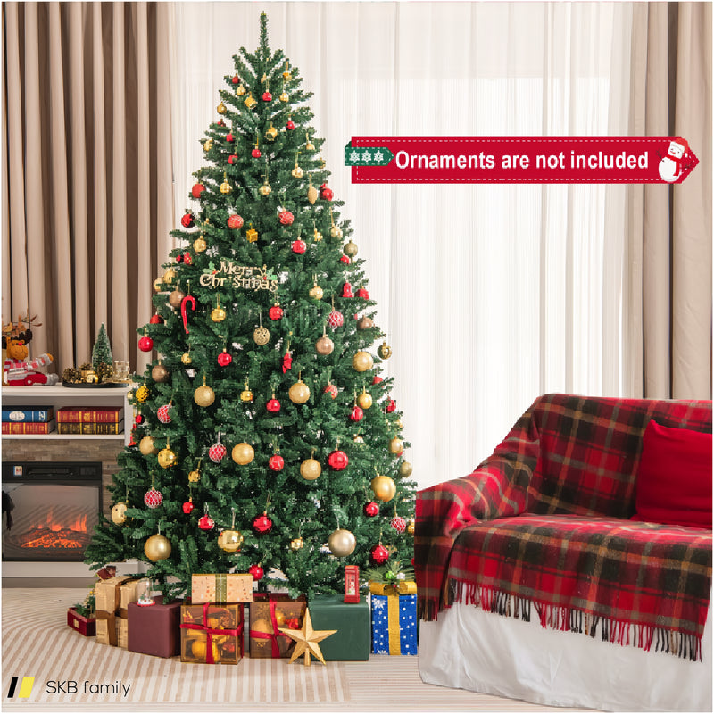 7.5 Feet Artificial Christmas Tree With Folding Metal Stand 240615-230776