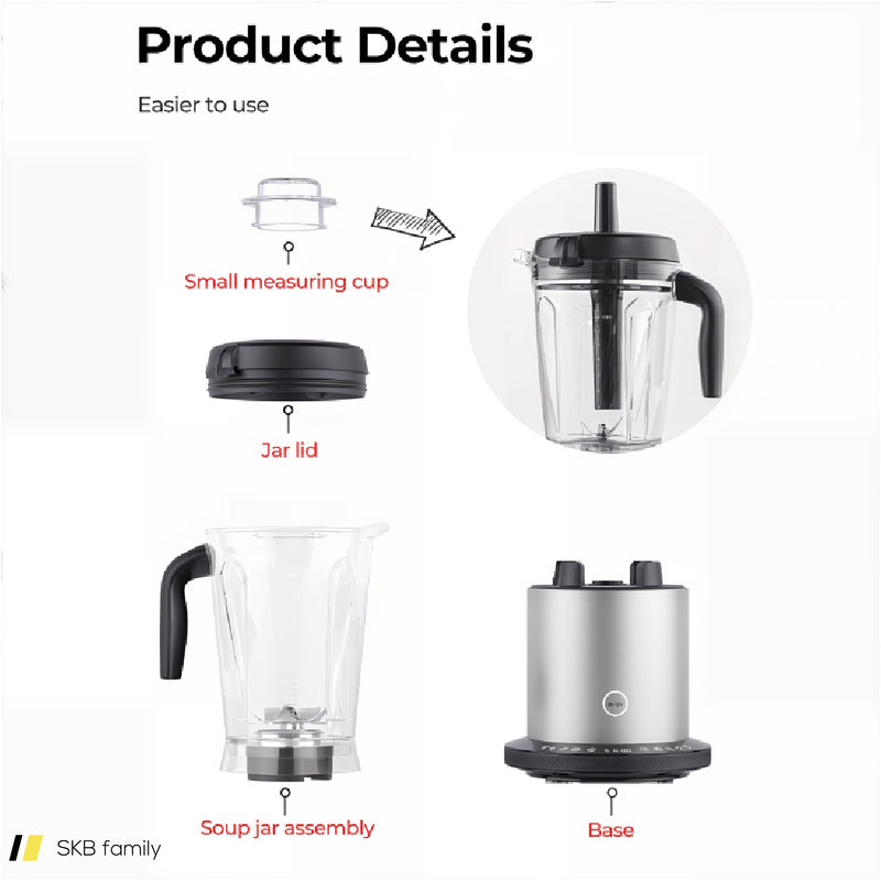 1500w Smoothie Maker High Power Blender With 10 Speeds 240515-230783