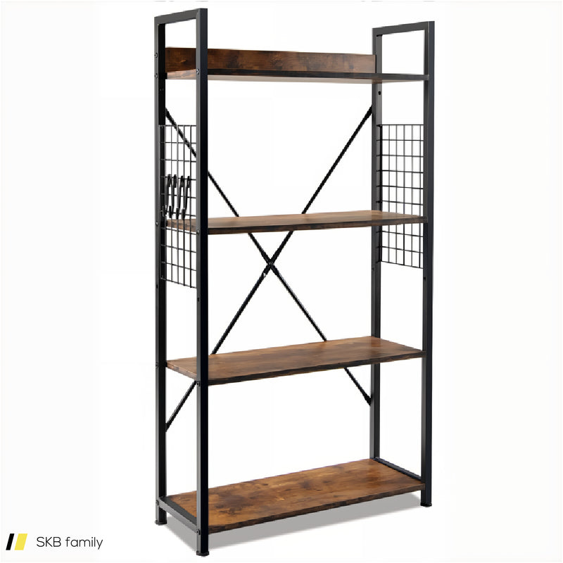 4 -Tier Industrial Open Storage Bookshelf 240515-230787