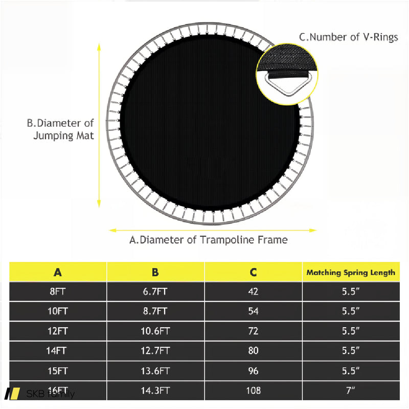 High-Elastic Pp Replacement Jumping Mat 240515-230802