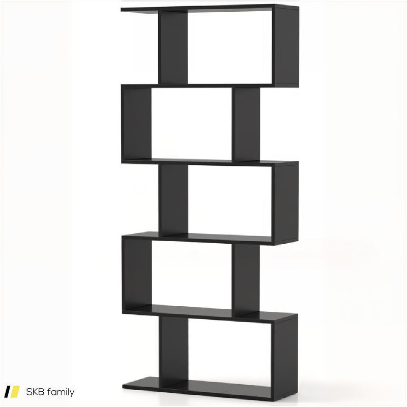 5-Tier Bookshelf With Anti-Toppling Device For Living Room Home Office 240515-230803