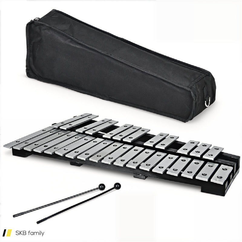 Foldable Aluminum Glockenspiel Xylophone 30 Note With Bag 240515-230811