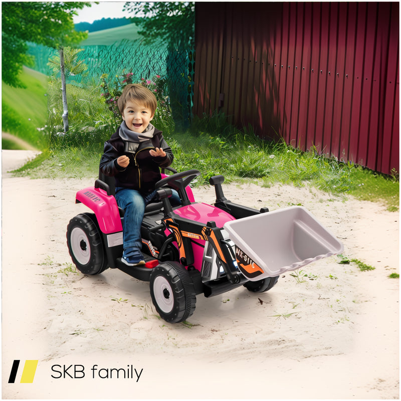 12v Battery Powered Kids Ride On Excavator With Adjustable Arm And Bucket 240515-230812