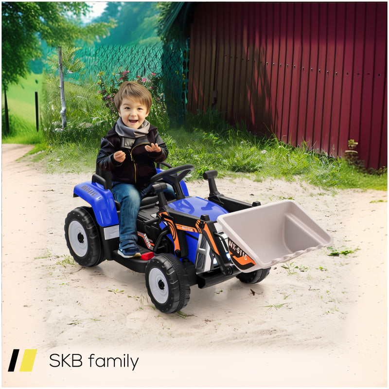 12v Battery Powered Kids Ride On Excavator With Adjustable Arm And Bucket 240515-230812