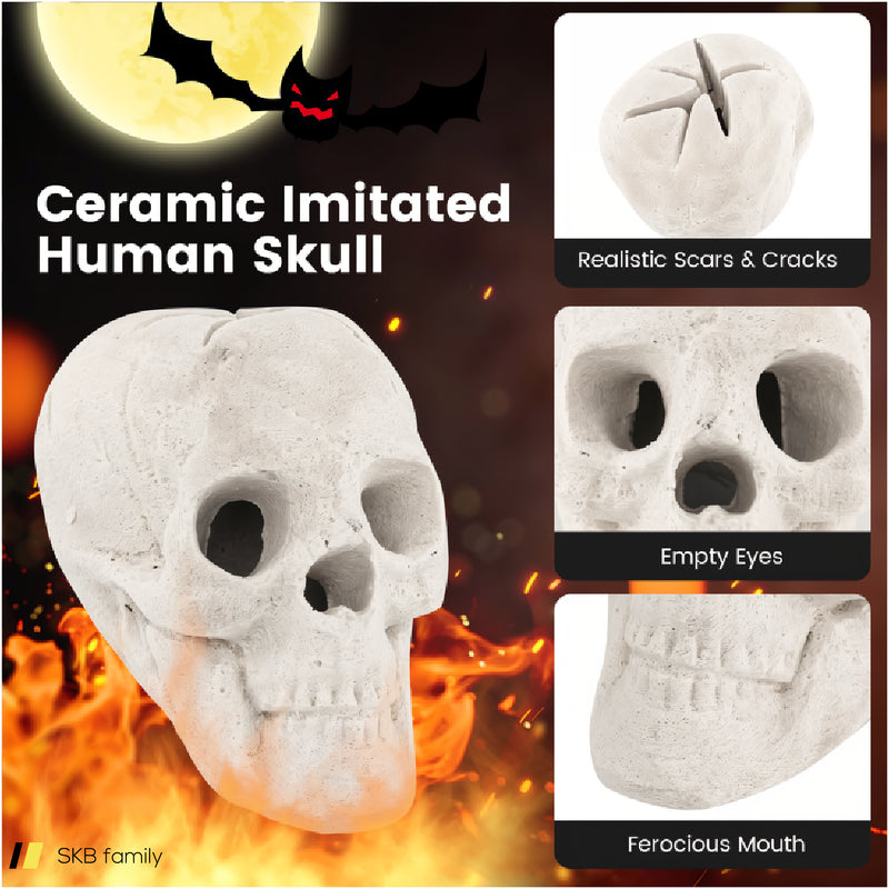 Halloween Fire Pit Skull Halloween Decoration 240515-230818