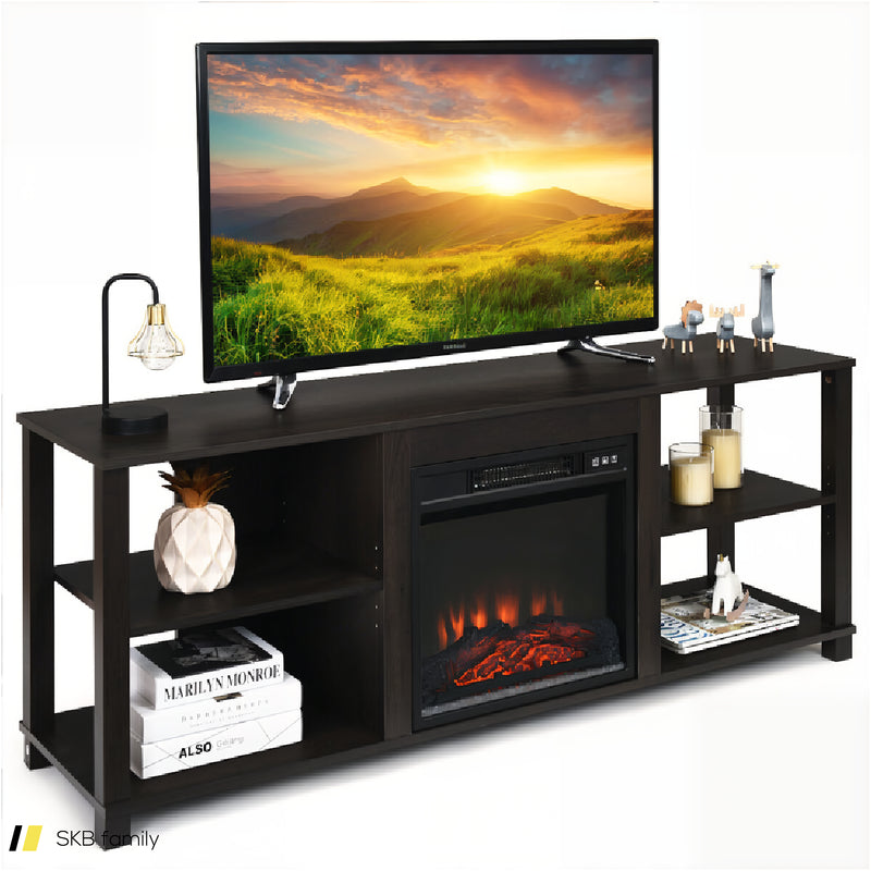 2-Tier Tv Storage Cabinet Console With Adjustable Shelves 240515-230826