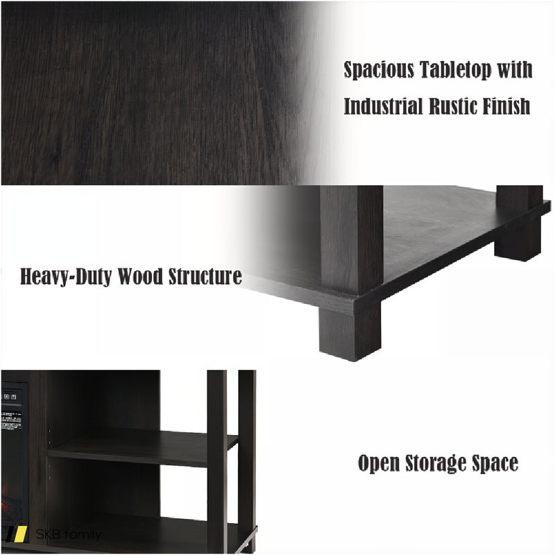 2-Tier Tv Storage Cabinet Console With Adjustable Shelves 240515-230826