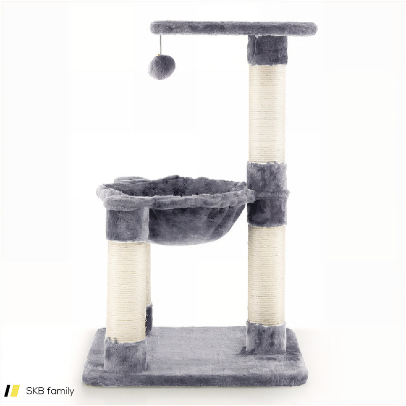 Multi-Level Cat Tree With Scratching Posts And Cat Hammock 240515-230845