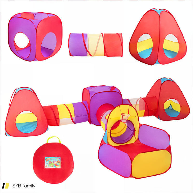 7 Pieces Kids Ball Pit Pop Up Play Tents 240615-230871