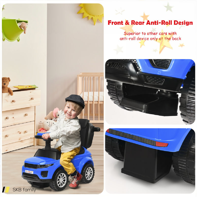 3 In 1 Ride On Push Car Toddler Stroller Sliding Car With Music 240615-230892