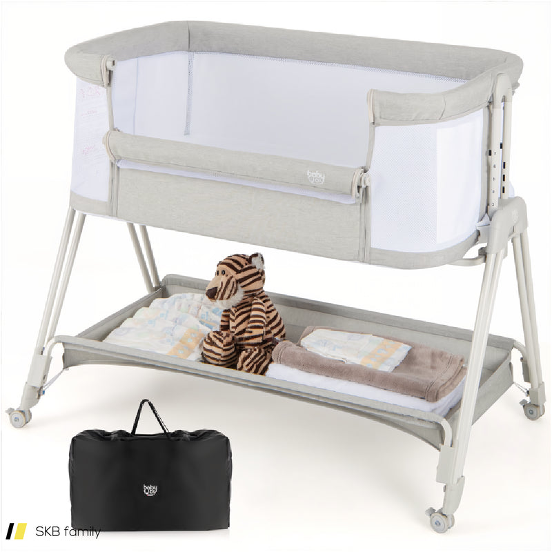 Portable Bedside Sleeper For Baby With 7 Adjustable Heights 240615-230894