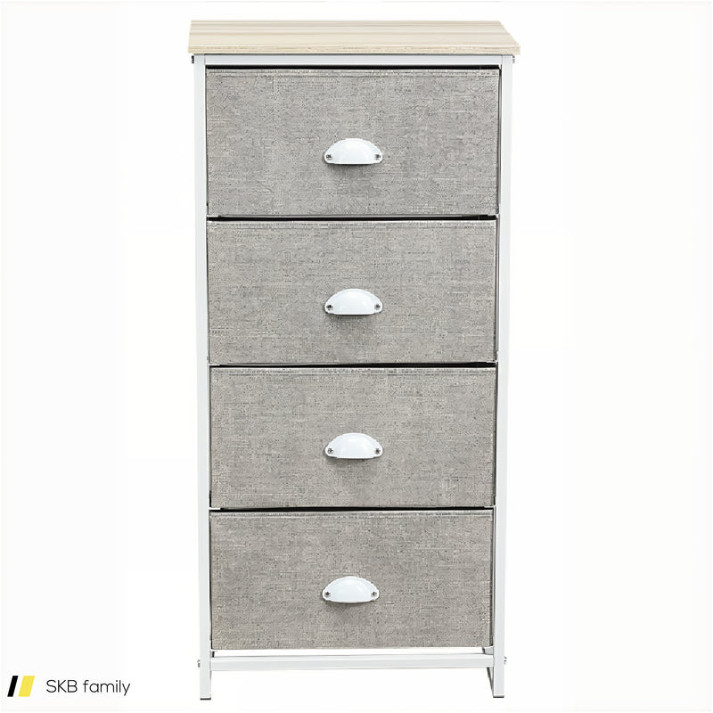 Dresser Storage Tower With Fabric Drawers And Sturdy Steel Frame 240615-230900