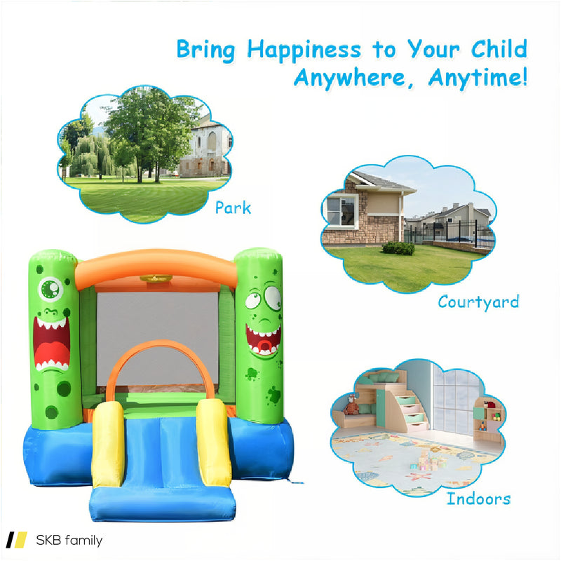 Inflatable Bounce House Jumper Castle Kid'S Playhouse Without Blower 240615-230917