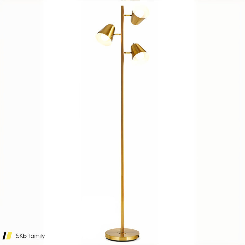 64 Inch 3-Light Led Floor Lamp Reading Light For Living Room Bedroom 240615-230920