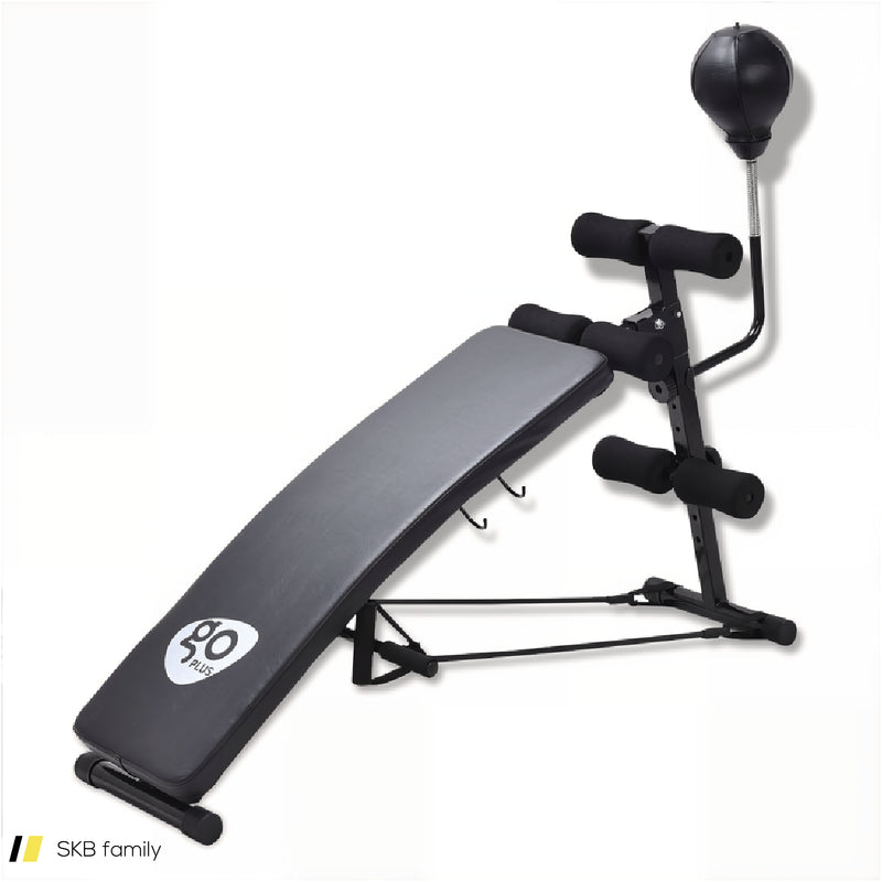 Adjustable Incline Curved Workout Fitness Sit Up Bench 240615-230922