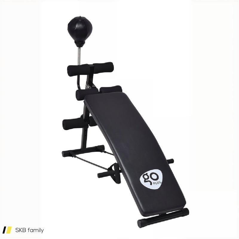 Adjustable Incline Curved Workout Fitness Sit Up Bench 240615-230922