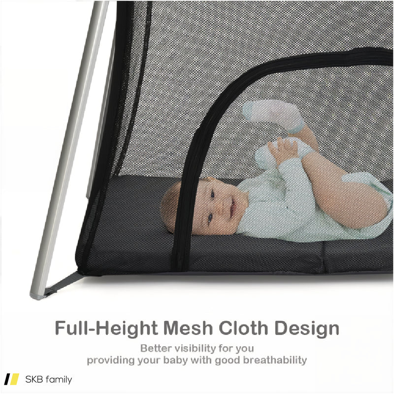 Lightweight Foldable Baby Playpen With Carrying Bag 240615-230924