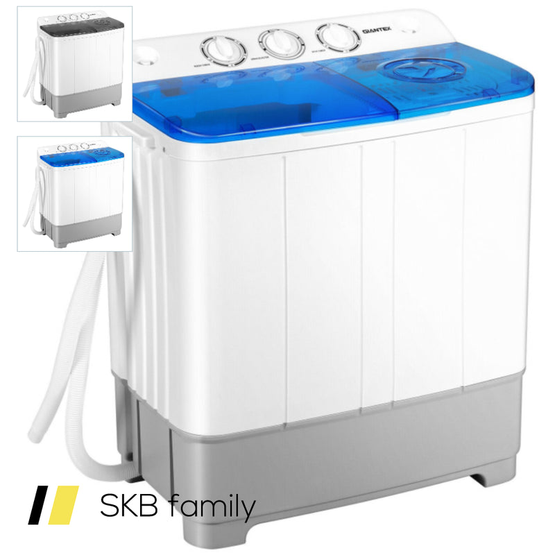 2-In-1 Portable 22lbs Capacity Washing Machine With Timer Control 240615-230937