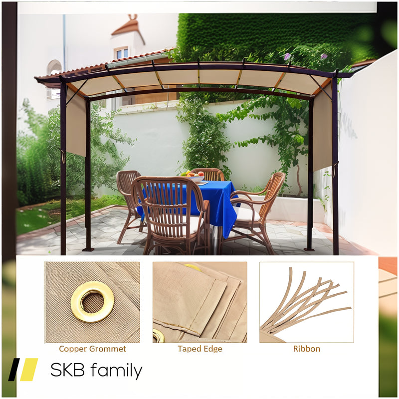 Outdoor Canopy Shade Cover With Copper Grommets & 4 Straps 240615-230941