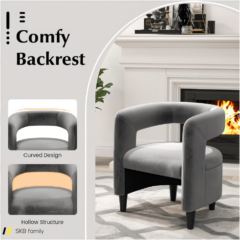 Comfy Accent Armchair With Footrest 240615-230943