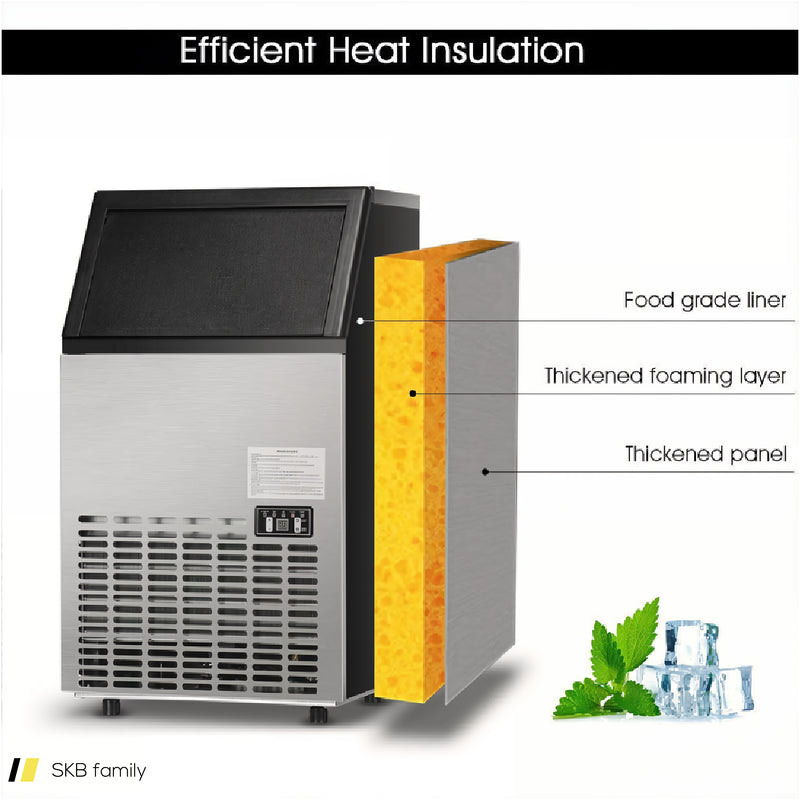 Portable Built-In Stainless Steel Commercial Ice Maker 240615-230949