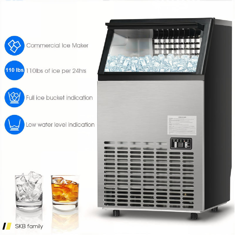 Portable Built-In Stainless Steel Commercial Ice Maker 240615-230949