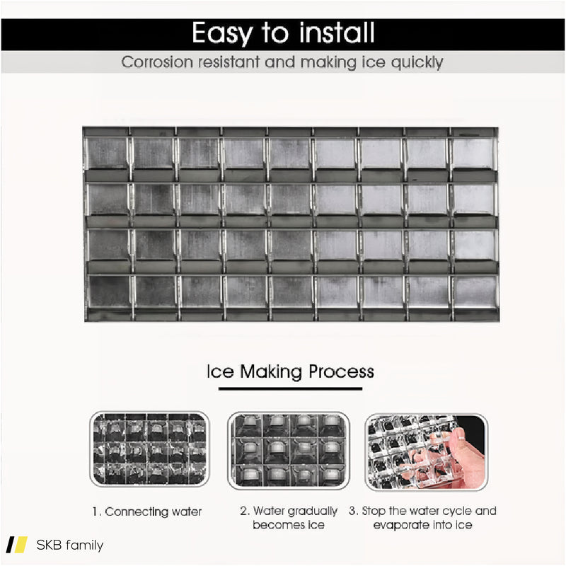 Portable Built-In Stainless Steel Commercial Ice Maker 240615-230949